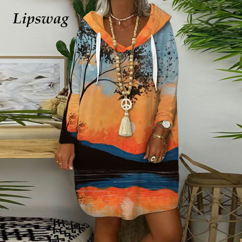winter autumn loose sweatshirt dress women casual long sleeve hooded mini dress elegant vintage art painting print party dresseshigh quality, Black;gray
winter autumn loose sweatshirt dress women casual long sleeve hooded mini dress elegant vintage art painting print party dresseshigh quality, Black;gray