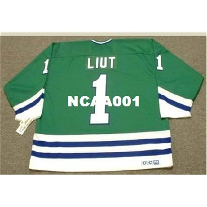 668 #1 MIKE LIUT Hartford Whalers 1988 CCM Retro Away Hockey Jersey or custom any name or number retro Jersey, Black
668 #1 MIKE LIUT Hartford Whalers 1988 CCM Retro Away Hockey Jersey or custom any name or number retro Jersey, Black