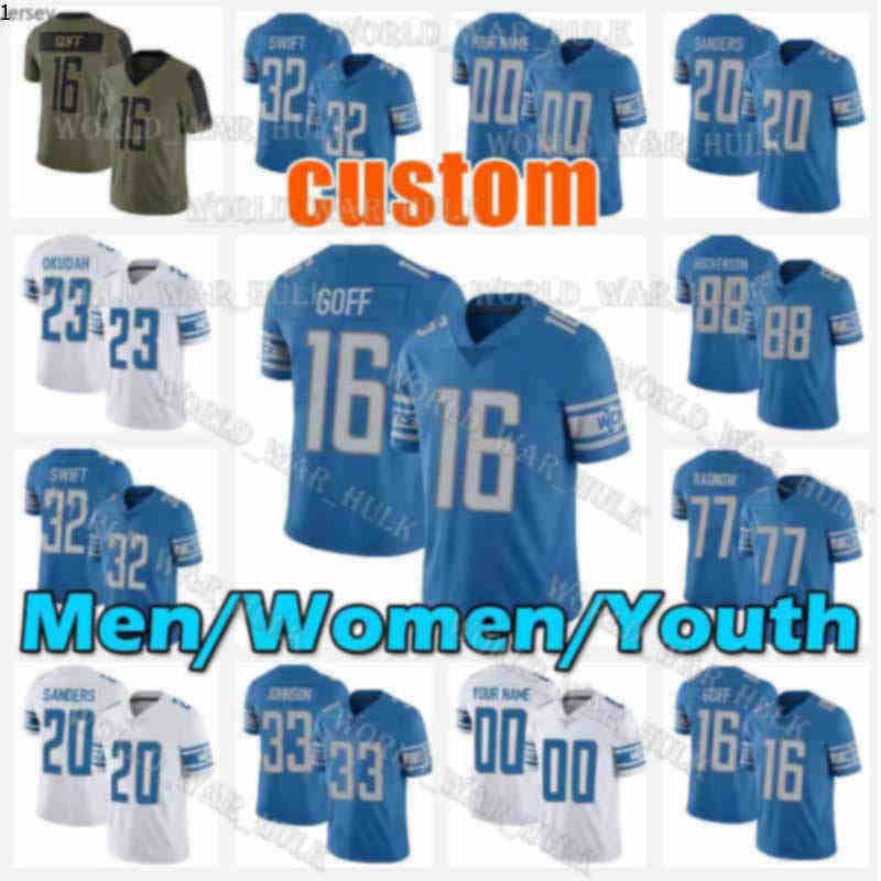 Amon-Ra St. Brown Jared Goff Football Jersey D.J. Chark Barry Sanders TJ Hockenson Detroit''Lions''DAndre Swift Jeff Okudah Penei Sewell Derrick Barnes Parker, Custom women (x s)
Amon-Ra St. Brown Jared Goff Football Jersey D.J. Chark Barry Sanders TJ Hockenson Detroit''Lions''DAndre Swift Jeff Okudah Penei Sewell Derrick Barnes Parker, Custom women (x s)