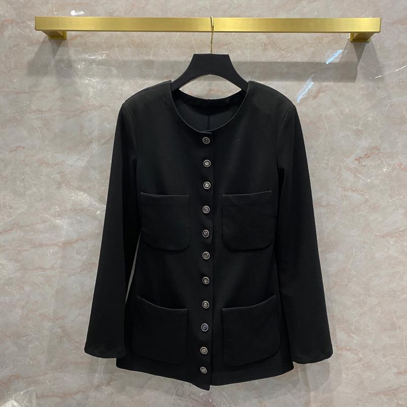 Luxury Jackets for Women 2021 Early Spring New High-end Pure Color O-Neck Jacket Drape Waist Long Sleeve Office-lady Black Coats
Luxury Jackets for Women 2021 Early Spring New High-end Pure Color O-Neck Jacket Drape Waist Long Sleeve Office-lady Black Coats
