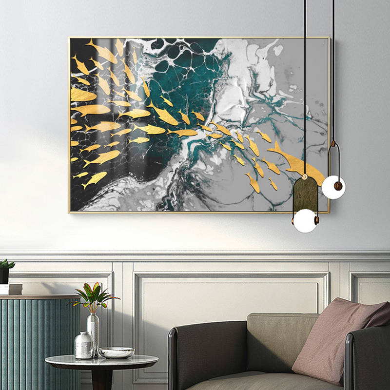 Fish Beach Abstract Pictures Canvas Prints Wall Art For Living Room Decoration Posters And Prints For Home NO FRAME