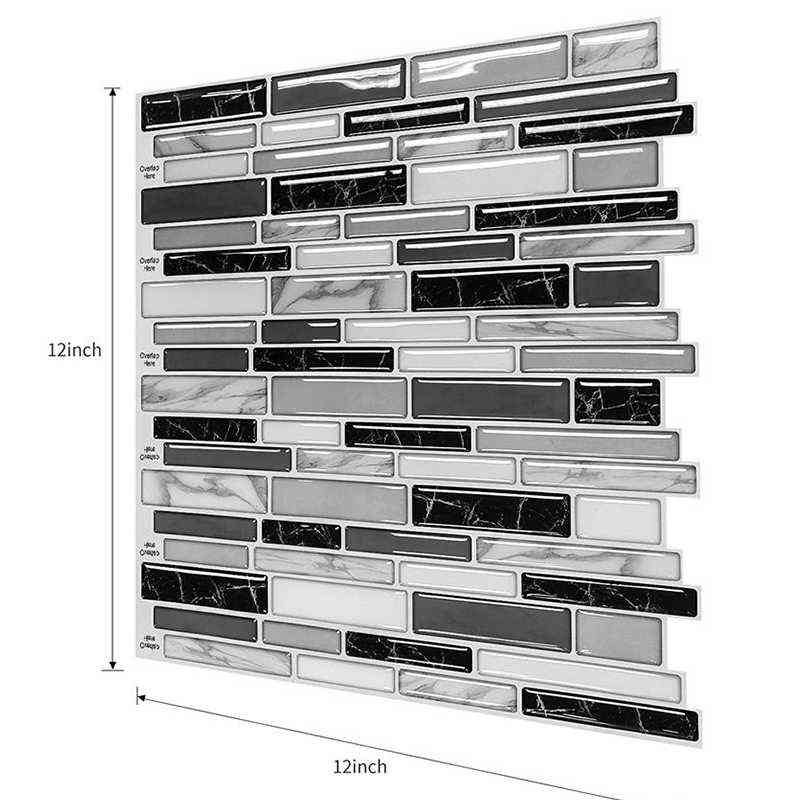 MORCART Peel wall stickers self-adhesive tile adhesive tiles 3d wallpaper home decor Wall decals for Kitchen Bathroom Room 1PCS 211124