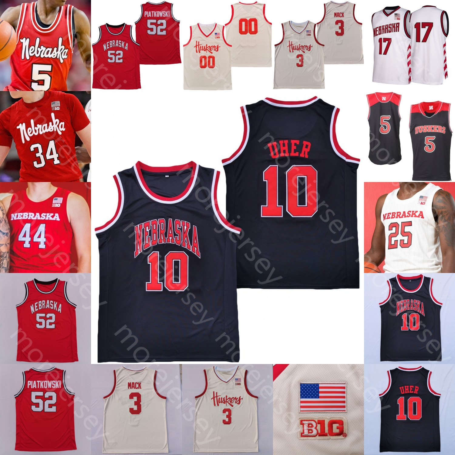Nebraska Cornhuskers Basketball Jersey NCAA College Bryce McGowens Wilhelm Breidenbach Keon Edwards C.J. Wilcher Alonzo Verge Jr. Quaran Mcpherson Oleg Kojenets, Black i
Nebraska Cornhuskers Basketball Jersey NCAA College Bryce McGowens Wilhelm Breidenbach Keon Edwards C.J. Wilcher Alonzo Verge Jr. Quaran Mcpherson Oleg Kojenets, Black i