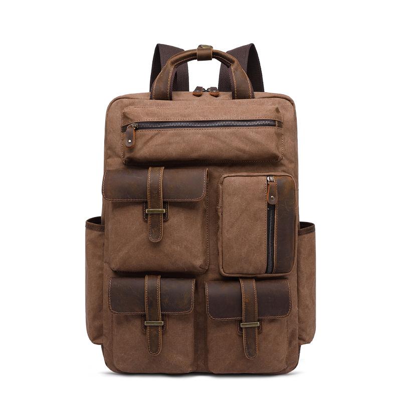 Backpack YUPINXUAN Europe Luxury Canvas Leather Travel Mens Waterproof Duffle Bags Large Capacity Luggages Rucksacks Big, Dark grey
Backpack YUPINXUAN Europe Luxury Canvas Leather Travel Mens Waterproof Duffle Bags Large Capacity Luggages Rucksacks Big, Dark grey