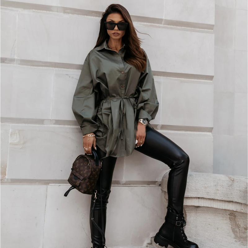 2021 Women New Fashion Blouse Vintage Turn-down Batwing Sleeve Single Buttons Bandage Side Drawstring Tops Casual Shirt Ladies J1yc, As picture
2021 Women New Fashion Blouse Vintage Turn-down Batwing Sleeve Single Buttons Bandage Side Drawstring Tops Casual Shirt Ladies J1yc, As picture