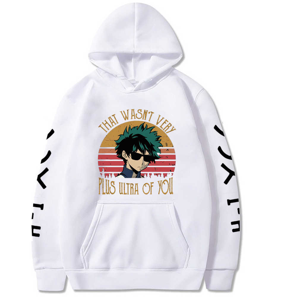 My Hero Academia That Wasn'T Very Plus Ultra Of You Printed Men/women Hoodie Long Sleeve Sweatshirt Y0804