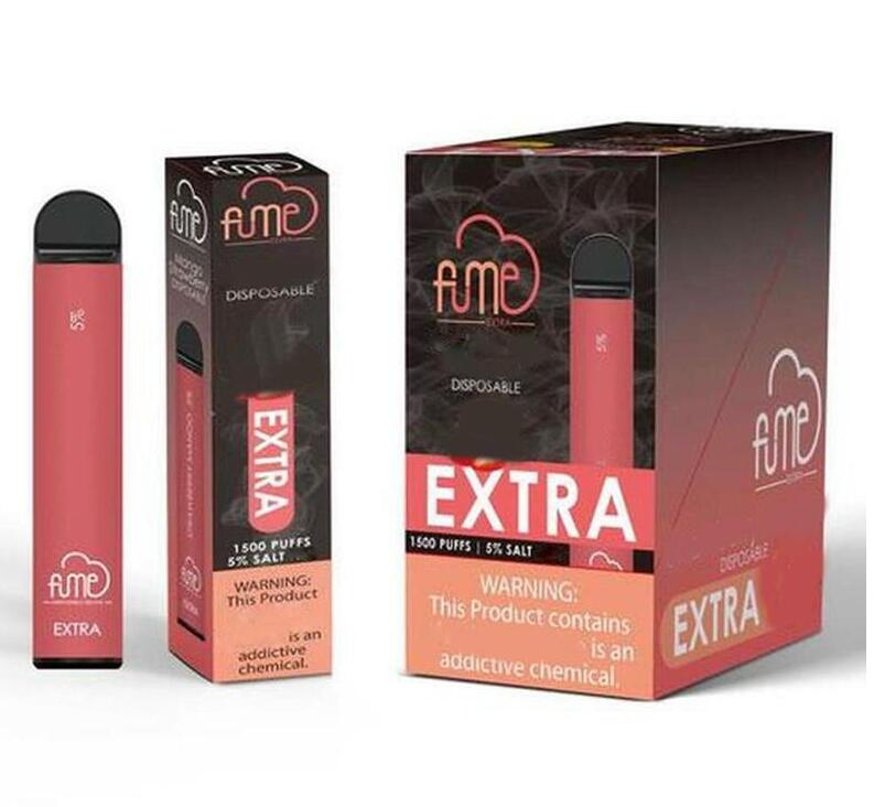 Fume Extra Disposable Vape Pen With 850mAh Battery Pre-Filled 5ml Pods Cartridges 1500 Puffs Device E Cig Vaporizer Kit
Fume Extra Disposable Vape Pen With 850mAh Battery Pre-Filled 5ml Pods Cartridges 1500 Puffs Device E Cig Vaporizer Kit