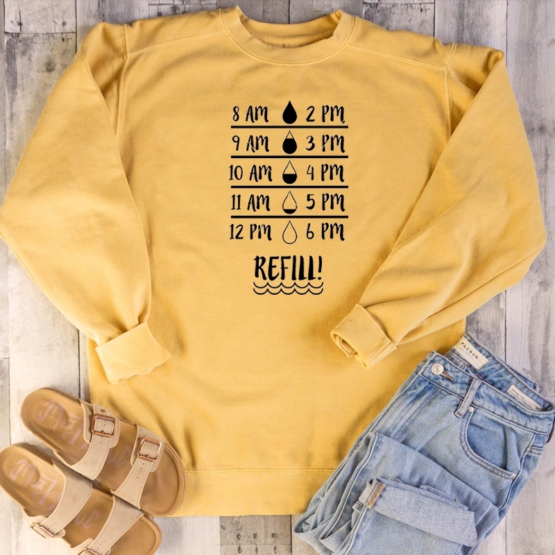 Water Bottle pure cotton unisex slogan graphic sweatshirt young hipster grunge tumblr street style girl gift pullovers cute tops T200525