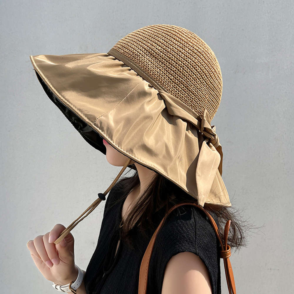 Black rubber Beach Hat sun visor female summer hollow straw hat UV big eaves cover face sunscreen fisherman's, Blue;gray
Black rubber Beach Hat sun visor female summer hollow straw hat UV big eaves cover face sunscreen fisherman's, Blue;gray