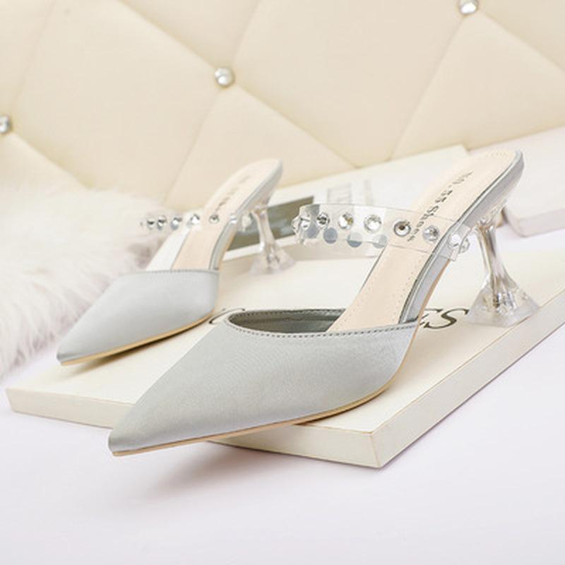 Dress Shoes 2021 High Heels Slippers Women Clear Crystal Pump Slip On Slide Designer Big Size Mules Pointed Toe Stilettos Sandals, Black
Dress Shoes 2021 High Heels Slippers Women Clear Crystal Pump Slip On Slide Designer Big Size Mules Pointed Toe Stilettos Sandals, Black