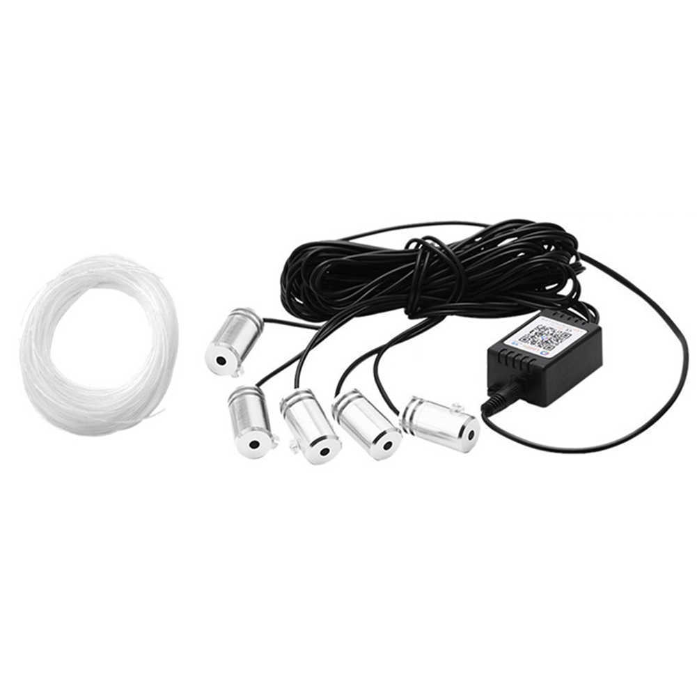 New Car Atmosphere Lights EL Wire Strip Light RGB Multiple Modes App Sound Control Auto Interior Decorative Ambient Neon Lamp