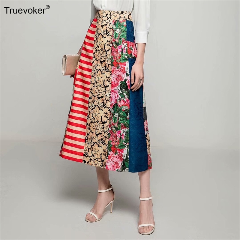 Truevoker Summer Runway Resort Skirt Women' Fancy Print Embossed Lady Retro Midi Casual 210602, Multi
Truevoker Summer Runway Resort Skirt Women' Fancy Print Embossed Lady Retro Midi Casual 210602, Multi