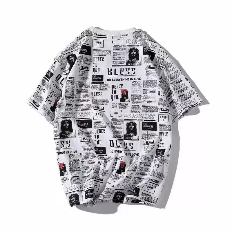 2021 New Newpaper Print t Shirts Men Harajuku Hip Hop Casual Short Sleeve Tops Tees Cool Loose Punk Tshirt Streetwear Male 81or
2021 New Newpaper Print t Shirts Men Harajuku Hip Hop Casual Short Sleeve Tops Tees Cool Loose Punk Tshirt Streetwear Male 81or