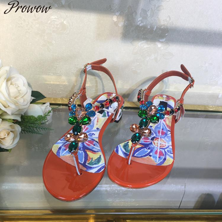 Prowow Heels Sandals Women Summer Bohe Sandalias Mujer Beach Shoes Women Rhinestone Sandalia Feminina Luxury Zapatos Mujer, As pic
Prowow Heels Sandals Women Summer Bohe Sandalias Mujer Beach Shoes Women Rhinestone Sandalia Feminina Luxury Zapatos Mujer, As pic