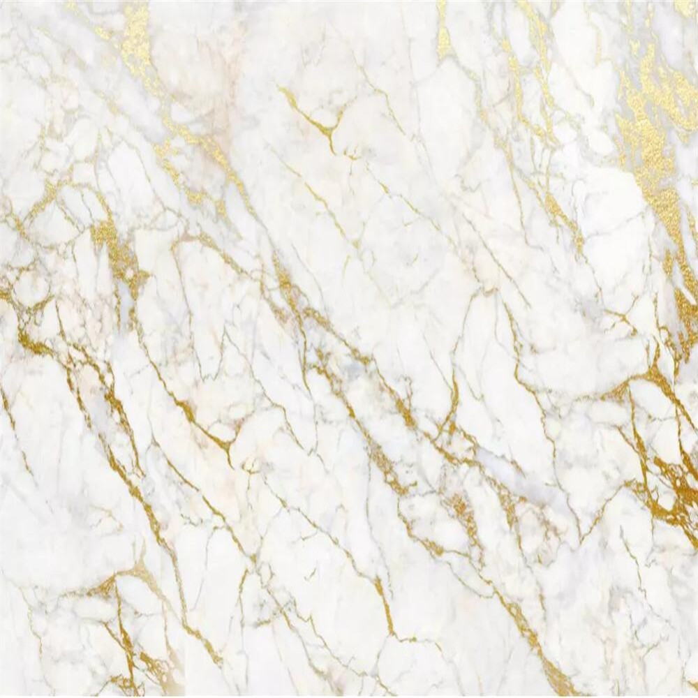 Custom wallpaper mural gold silk white marble wall papers home decor wallpapers for living room papel de parede