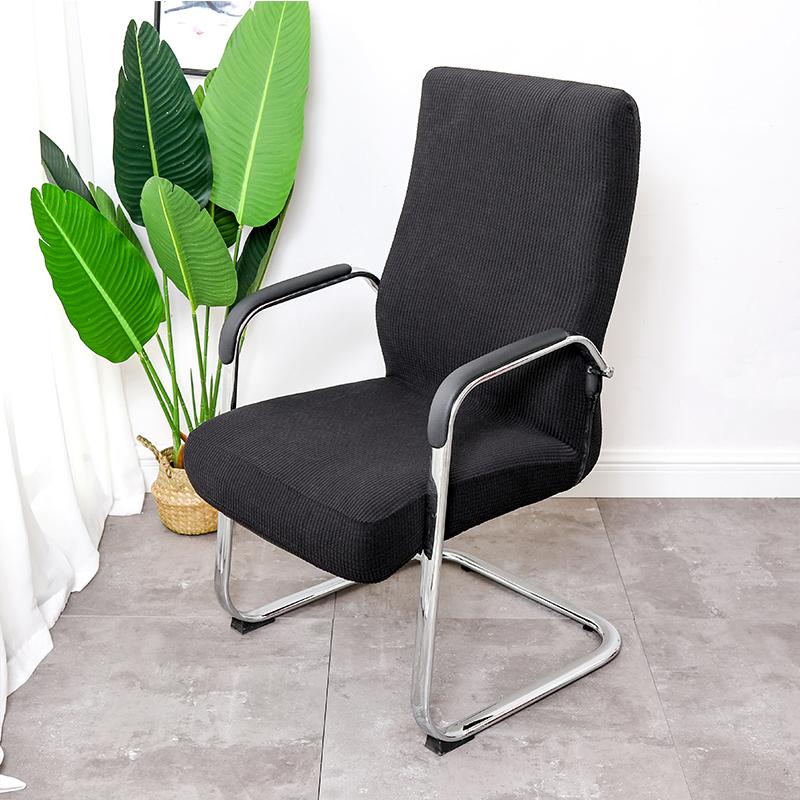 Chair Covers Stretch Polyester Cover Water Proof Solid Color For Arm Office Computer Funda Sillon