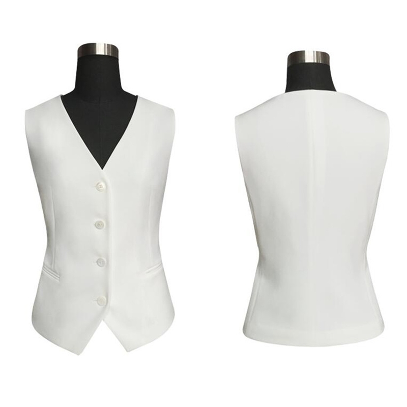 White women's suits 3 Piece Women PantSuits OL Women's Summer Suit Women Blazer Jacket & Trousers & Vest Suit For Women Set T200818