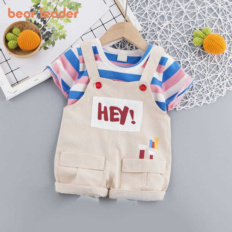 Bear Leader Boys Girls Casual Clothing Sets Fashion Baby Striped T-shirt and Suspender Pants Outfit Children Summer Clothes 1-4Y 210708, Ah5122beige
Bear Leader Boys Girls Casual Clothing Sets Fashion Baby Striped T-shirt and Suspender Pants Outfit Children Summer Clothes 1-4Y 210708, Ah5122beige