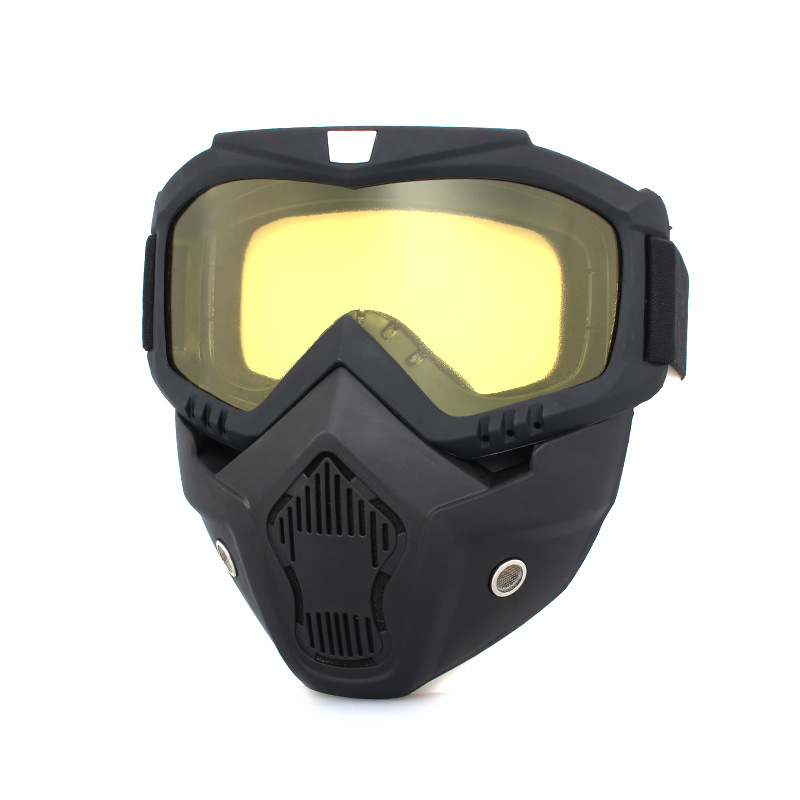 2023 Detachable Outdoor Motorcycle Goggles Mask Off-Road Cycling Ski Sport ATV Dirt Bike Racing Glasses Motocross Goggles Windproof Riding Equipment