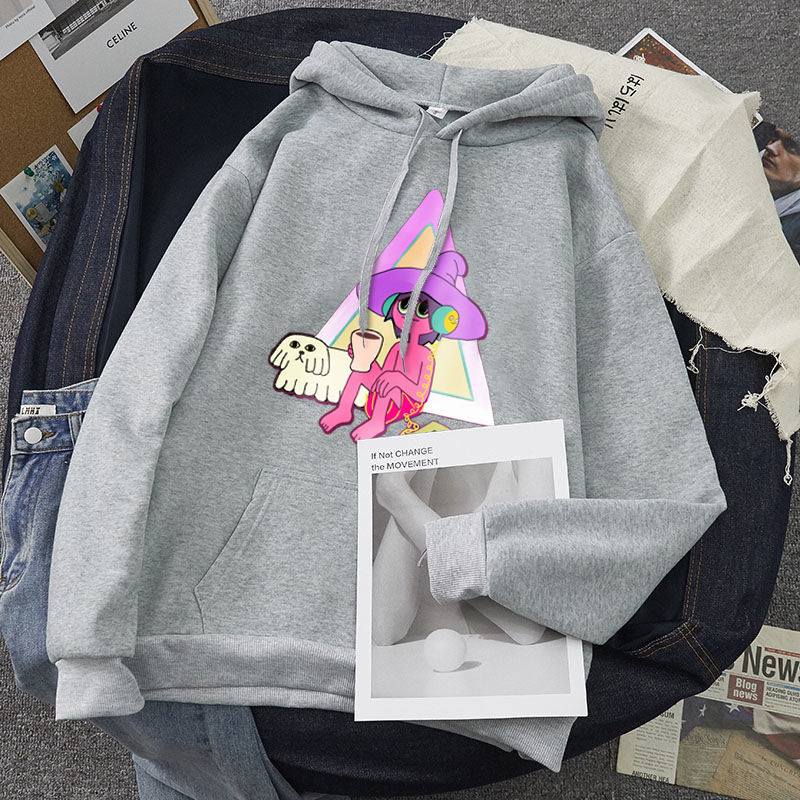 midnight gospel crazy Leisure Oversize Pullovers Korean Hoodies Women Hooded Warm Kawaii Womens Loose Streetwear Sweatshirts 201217