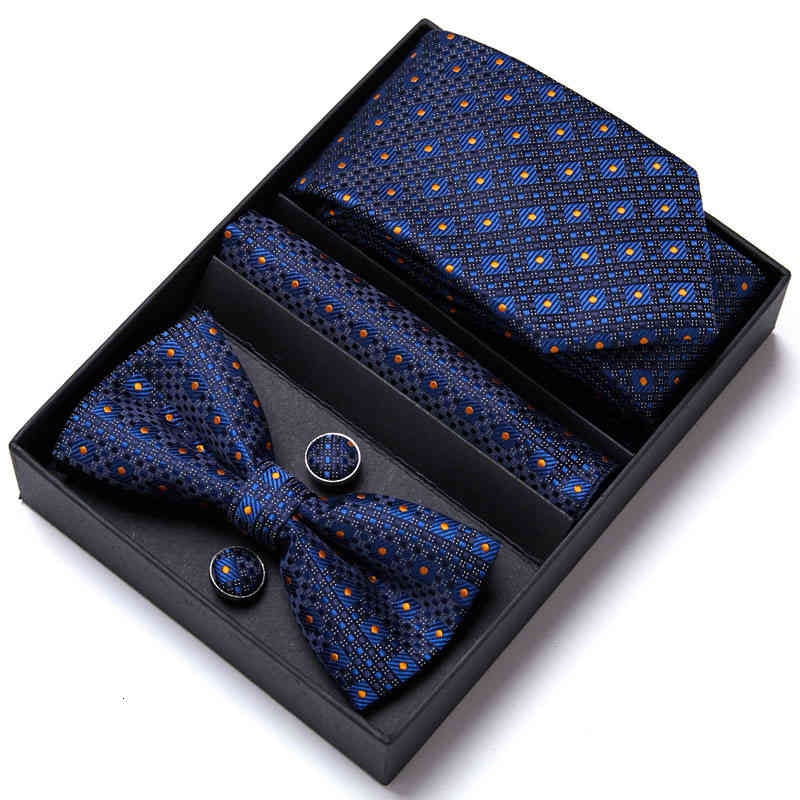 Necktie Scarf Corbata Pattern Tie Bow Square Towel 5-piece Set Groom Best Man Box Gift Packaging Guangzhou