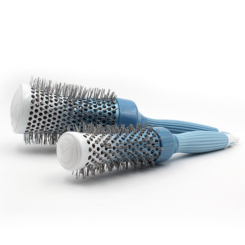 Hair Brushes Professional Anti-static Comb High Temperature Aluminum Iron Round 3 Size Tools Brush
