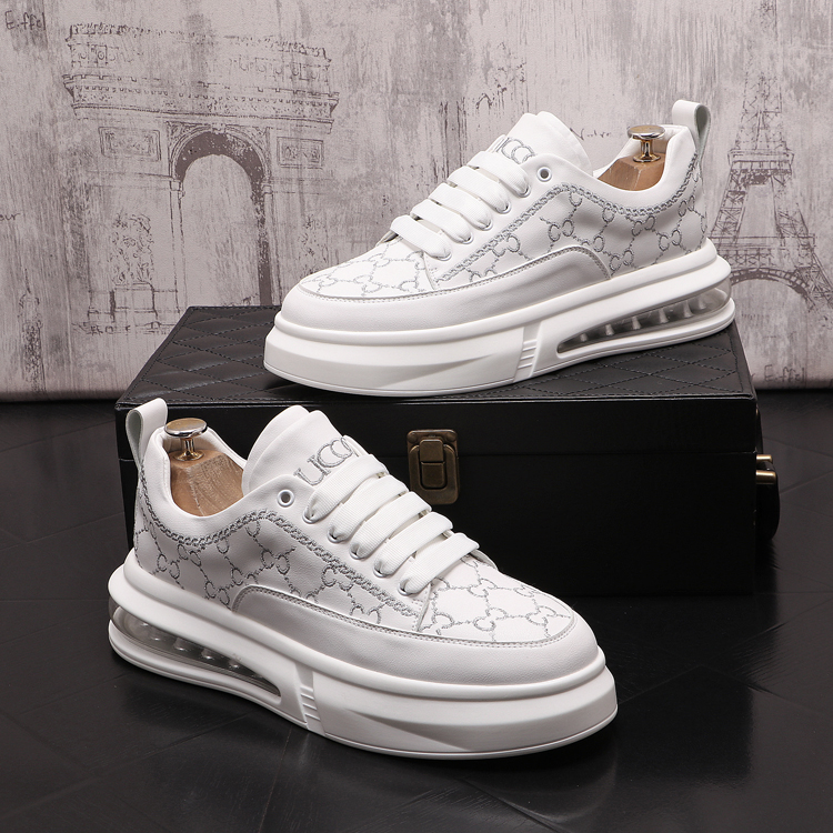 White Color PU Leather Men Casual Shoes Flat Board Dress Shoes Sneakers Platform Loafers Trainers Zapatillas Hombre, White gold
White Color PU Leather Men Casual Shoes Flat Board Dress Shoes Sneakers Platform Loafers Trainers Zapatillas Hombre, White gold