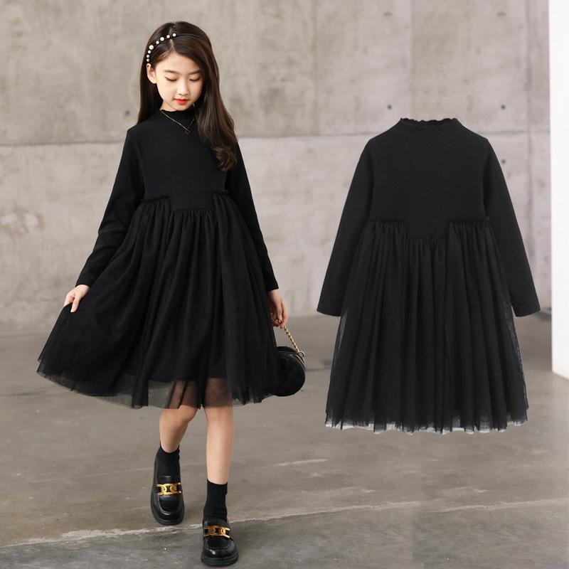 Girl's Dresses Children Girls Long Sleeve Black Tutu Dress For Kids O-neck Lace Tulle Christmas Vestidos Clothes, Red;yellow
Girl's Dresses Children Girls Long Sleeve Black Tutu Dress For Kids O-neck Lace Tulle Christmas Vestidos Clothes, Red;yellow