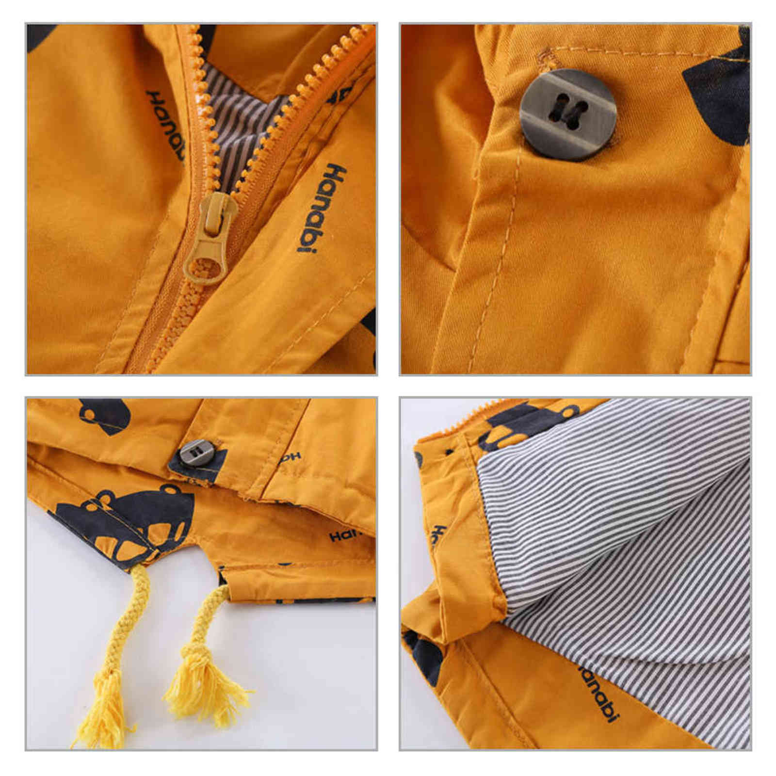 Winter Boys Jackets Thick Warm Outerwear Child Catoon Hooded Coats Plus Velvet Kids Windbreaker Baby Coats Clothing 211111