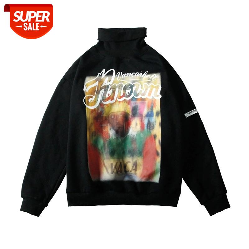 SEVEYFAN 2021 Men's Hip Hop Sweatshirts Turtle Neck Characters Printed Hoodies Black Autumn Cotton Pullover for Male #Vu26
SEVEYFAN 2021 Men's Hip Hop Sweatshirts Turtle Neck Characters Printed Hoodies Black Autumn Cotton Pullover for Male #Vu26