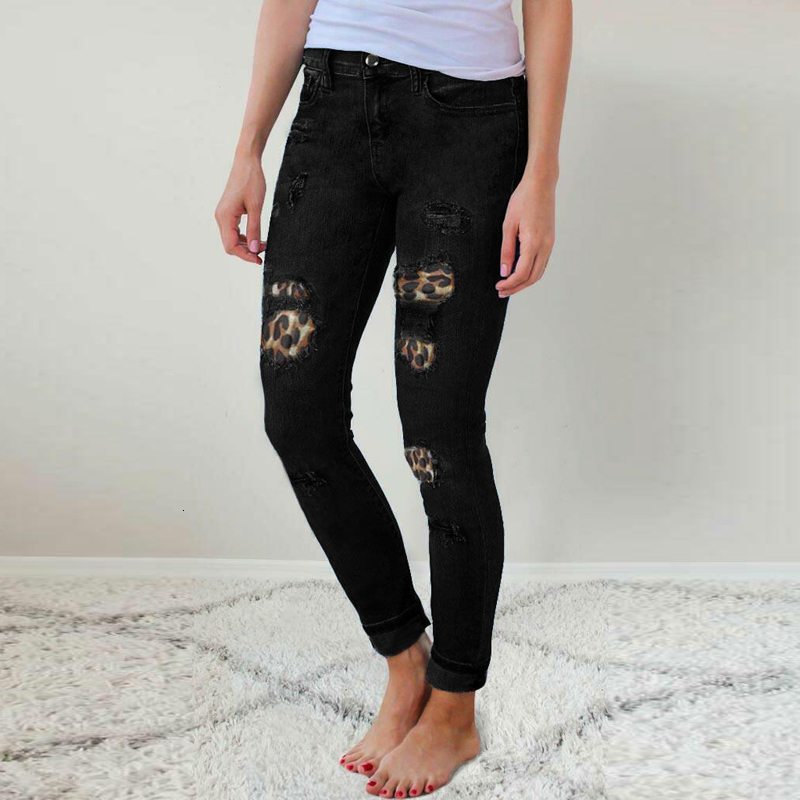 2021 New Leopard High Waist Female Casual Ripped Jeans for Woman Pencil Stacked Pants Streetwear Women Ip5q, Blue
2021 New Leopard High Waist Female Casual Ripped Jeans for Woman Pencil Stacked Pants Streetwear Women Ip5q, Blue