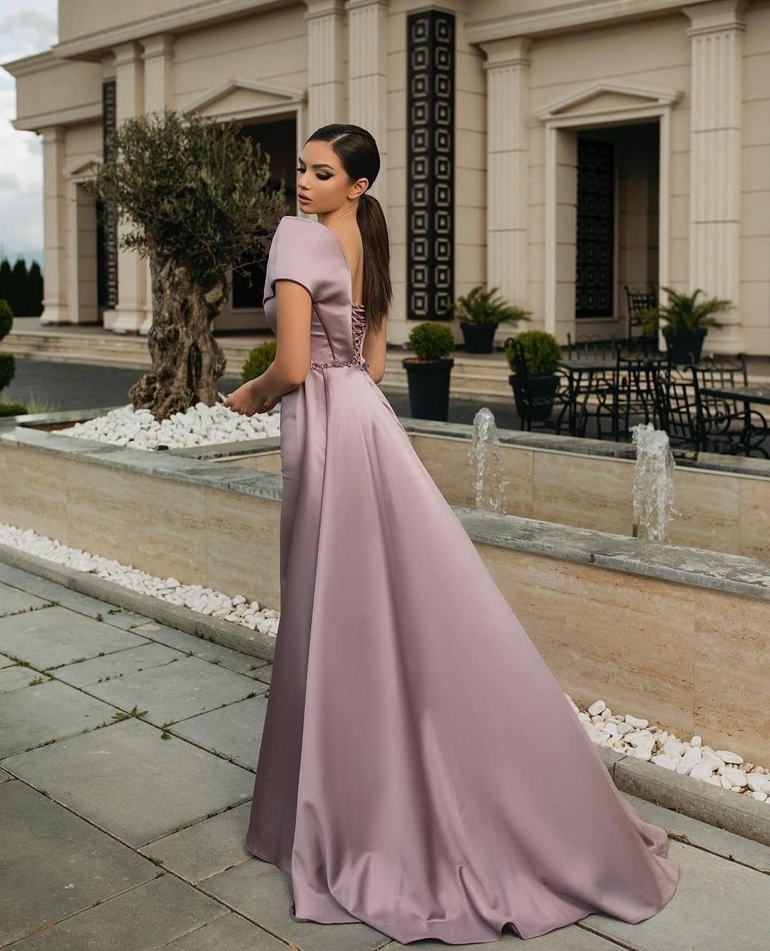 Sexy Evening Dresses With Spaghetti Sequins Side-split Custom Made Satin fabric Formal Long Evening Gown