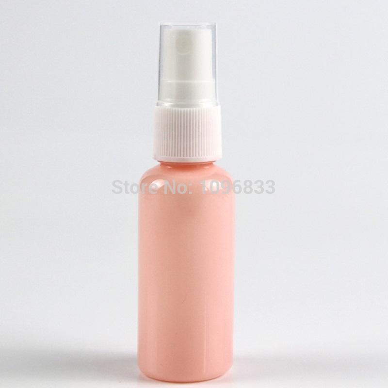 10ml 20ml 30ml 50ml 100ml Plastic Spray Bottle Empty Round Pink Bottle and white Lip Packaging Container Refillable Bottles 5pcs