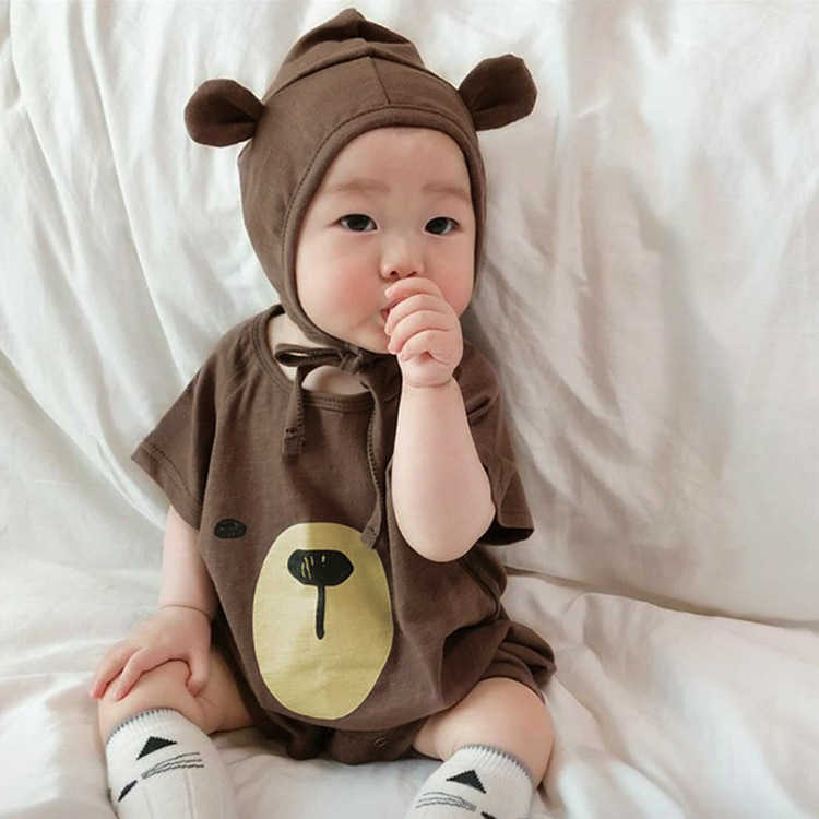 Children's summer thin cotton printed romper born baby girl clothes baby boy romper 210701, Brown
Children's summer thin cotton printed romper born baby girl clothes baby boy romper 210701, Brown