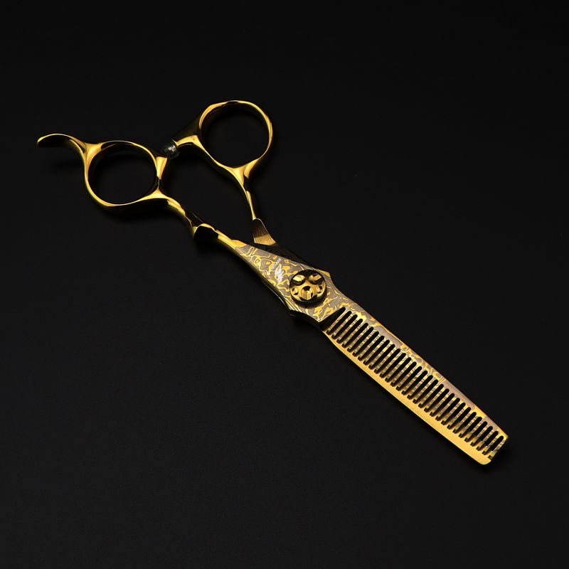 NEPURLSON hair cutting scissors Mcg-15 golden Damascus 6.0 inch barber professional