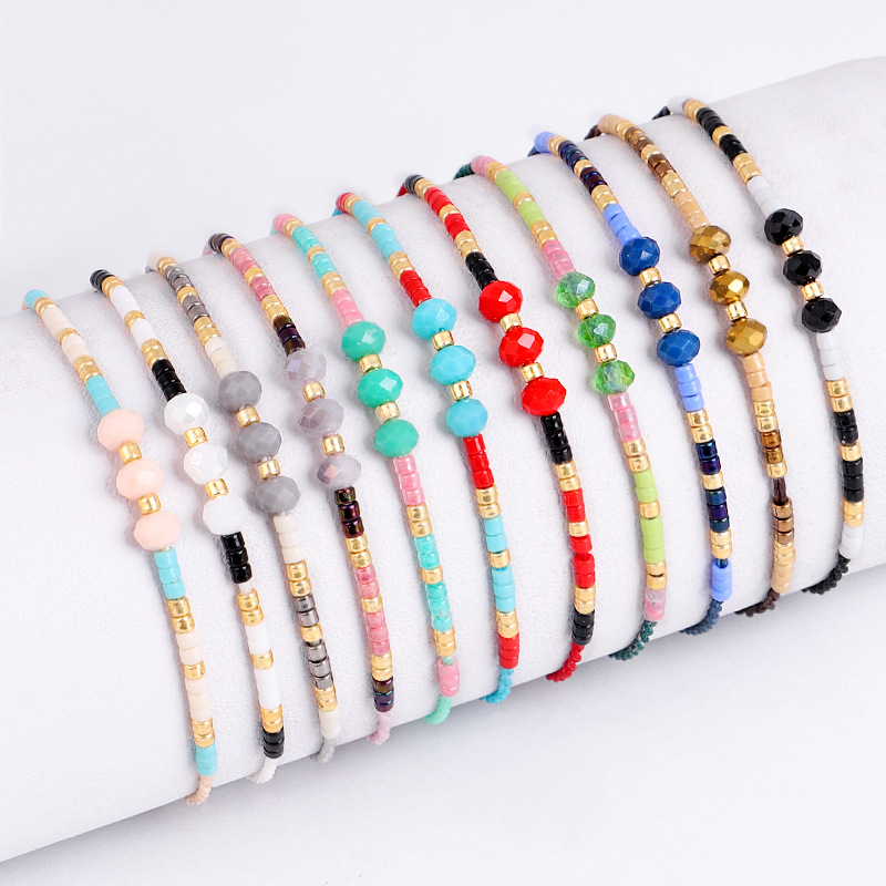 Classic Design Rainbow Colorful Crystal Beads Glass Seedbeads Strands Bracelet 
Classic Design Rainbow Colorful Crystal Beads Glass Seedbeads Strands Bracelet