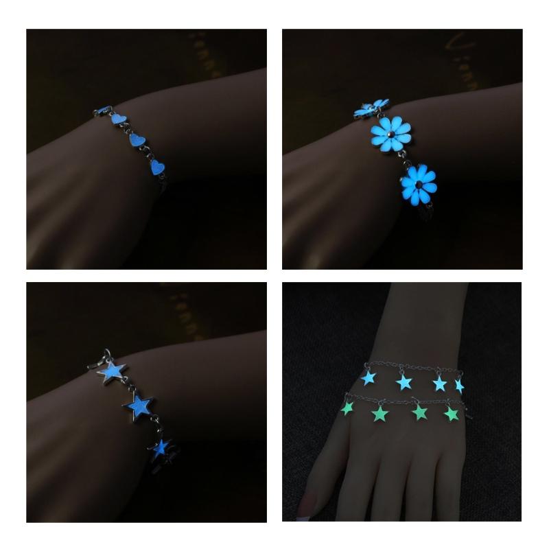 Beaded, Strands 41XC Luminous Blue Star Bracelets Light Up Anklets Chain Fluorescent Jewelry Glow In Dark For Women Gift Fashion
Beaded, Strands 41XC Luminous Blue Star Bracelets Light Up Anklets Chain Fluorescent Jewelry Glow In Dark For Women Gift Fashion