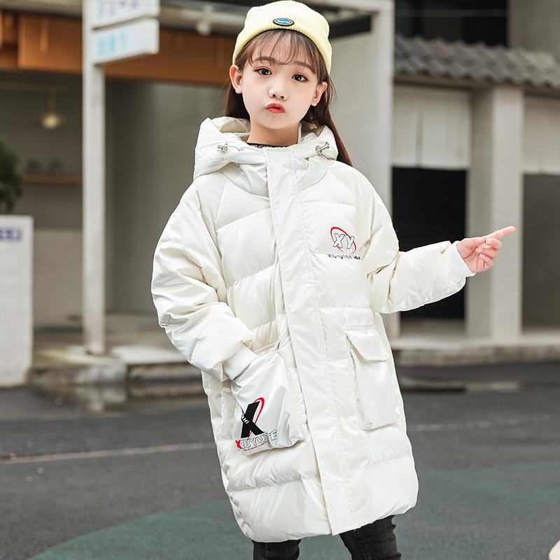 Down Coat Girls Overcoat Children's Fashion Long Letters Hooded Zipper White Duck Warm Jacket Kids Clothing Child For Girl, Blue;gray
Down Coat Girls Overcoat Children's Fashion Long Letters Hooded Zipper White Duck Warm Jacket Kids Clothing Child For Girl, Blue;gray