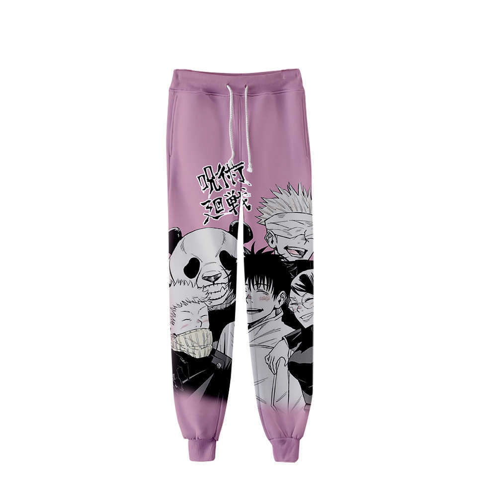 Japanese Anime jujutsu kaisen Trousers 3D Fashion Jogger Pant Women Streetwear Long Pants Harajuku Sweatpants Men's Pants G1007