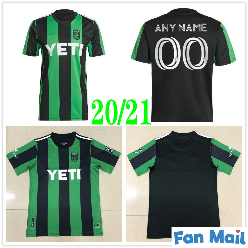 2020 2021 New Inaugural Austin FC Soccer Jerseys Custom 21 22 Austin Home Black Green Adult Football Shirt Uniform
2020 2021 New Inaugural Austin FC Soccer Jerseys Custom 21 22 Austin Home Black Green Adult Football Shirt Uniform