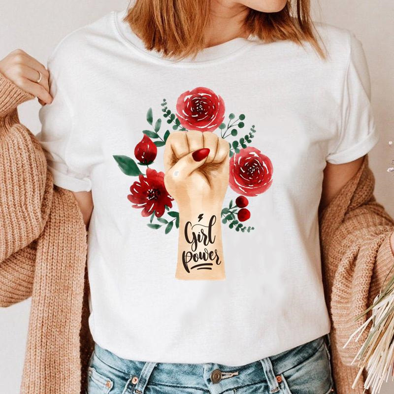 Skull flower landscape butterfly retro camera cartoon print fashion circle collar casual ladies white T-shirt short sleeves, 01
Skull flower landscape butterfly retro camera cartoon print fashion circle collar casual ladies white T-shirt short sleeves, 01