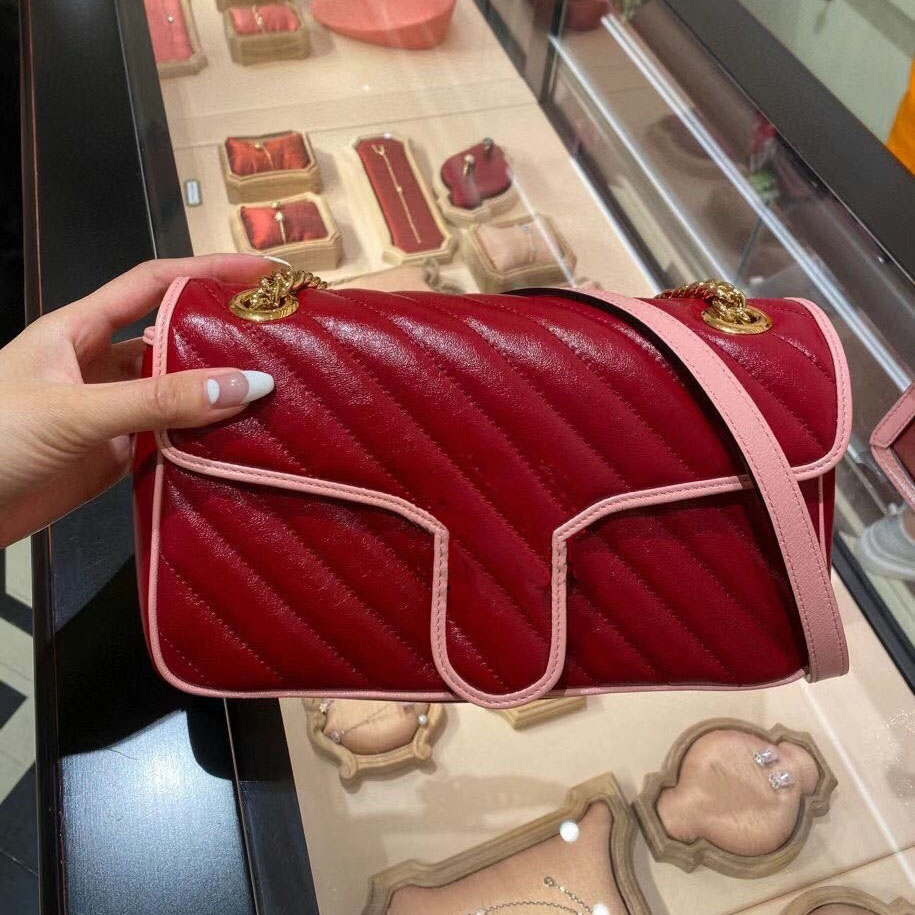 Marmont Purse Designers Leather Shouler Bags Luxury Women Handbags Two Size 2021 Designer Bag, Red
Marmont Purse Designers Leather Shouler Bags Luxury Women Handbags Two Size 2021 Designer Bag, Red