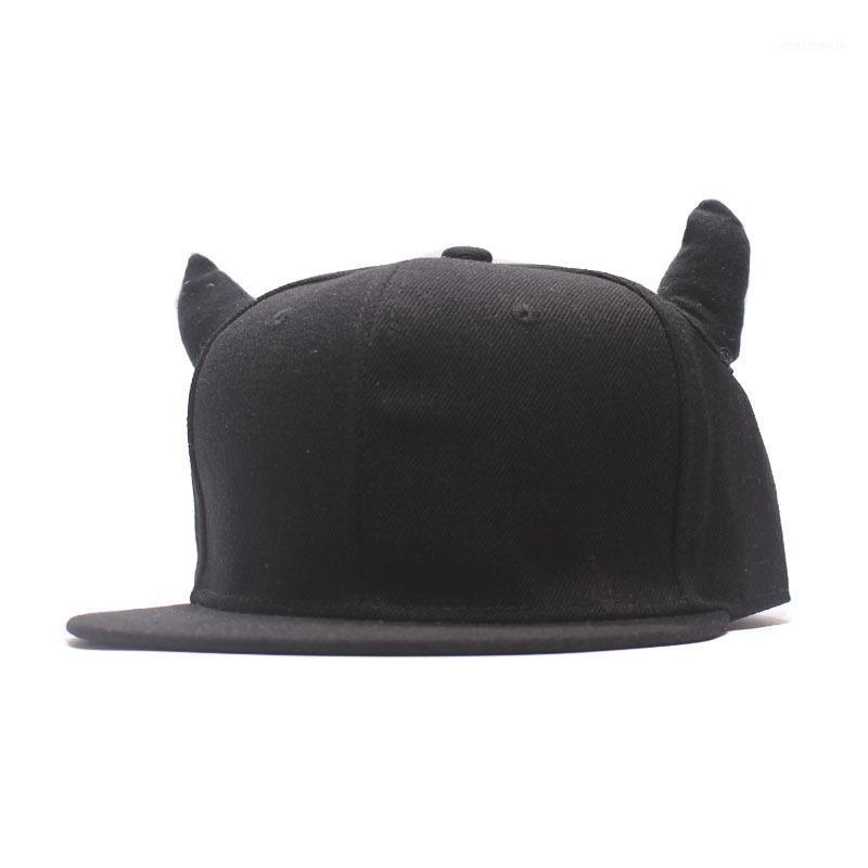 Ball Caps Men Women Hip-hop Hat Black Cotton Punk Horn Baseball Cap Snapback With Horns Wholesale
Ball Caps Men Women Hip-hop Hat Black Cotton Punk Horn Baseball Cap Snapback With Horns Wholesale