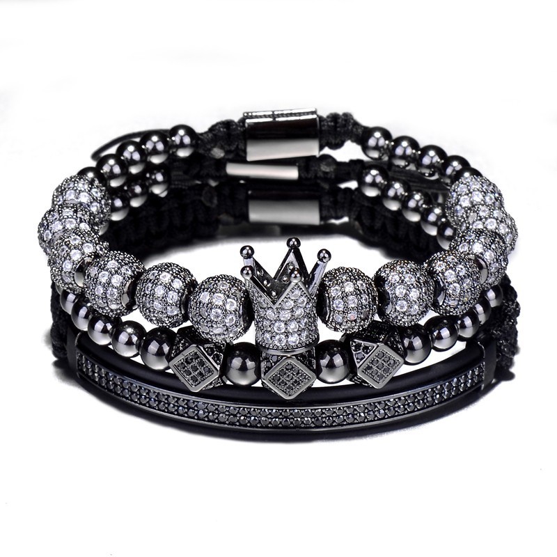 Luxury Jewelry 3pcs/Set Bracelet Hip Hop Gold Men Jewelry Cubic Micro Pave CZ Charm Bracelets For Women Men Pulseira BileklikBracelets
Luxury Jewelry 3pcs/Set Bracelet Hip Hop Gold Men Jewelry Cubic Micro Pave CZ Charm Bracelets For Women Men Pulseira BileklikBracelets