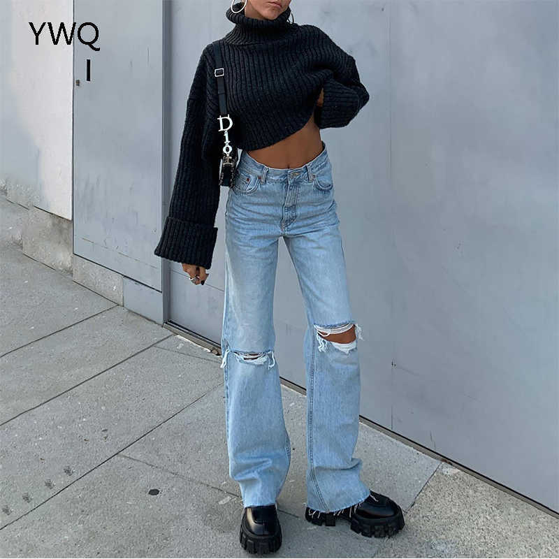 Cargo Pants Women Jeans High Waist Ripped Baggy Jeans Fashion Vintage Knee Hole Full Length Pants Solid Blue Cool Denim Trousers 210616
Cargo Pants Women Jeans High Waist Ripped Baggy Jeans Fashion Vintage Knee Hole Full Length Pants Solid Blue Cool Denim Trousers 210616