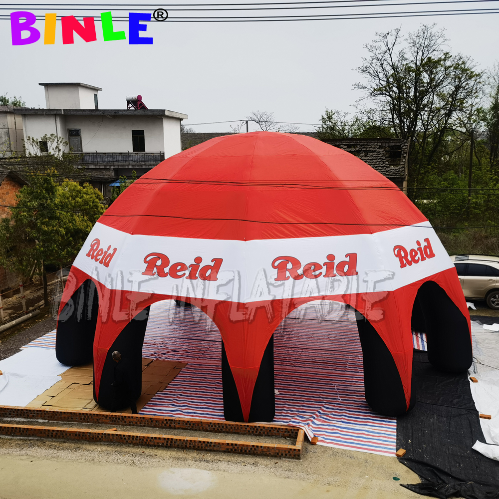 12m large igloo inflatable spider tent,Trade show custom print fabric air canopy marquee gazebos tents