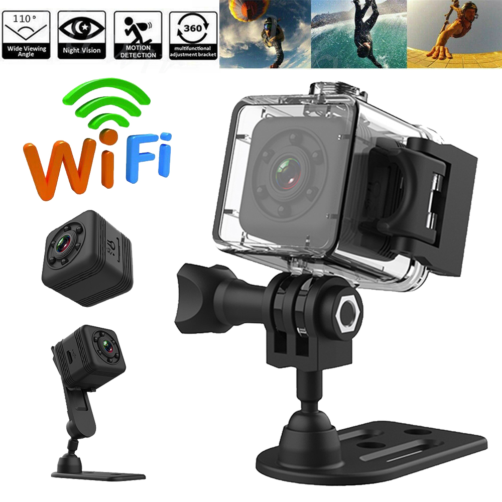 SQ29 IP Mini Camera 1080P HD WIFI Night Vision Small Sensor Cam Sports DV Camcorder Micro DVR Motion with Waterproof Shell