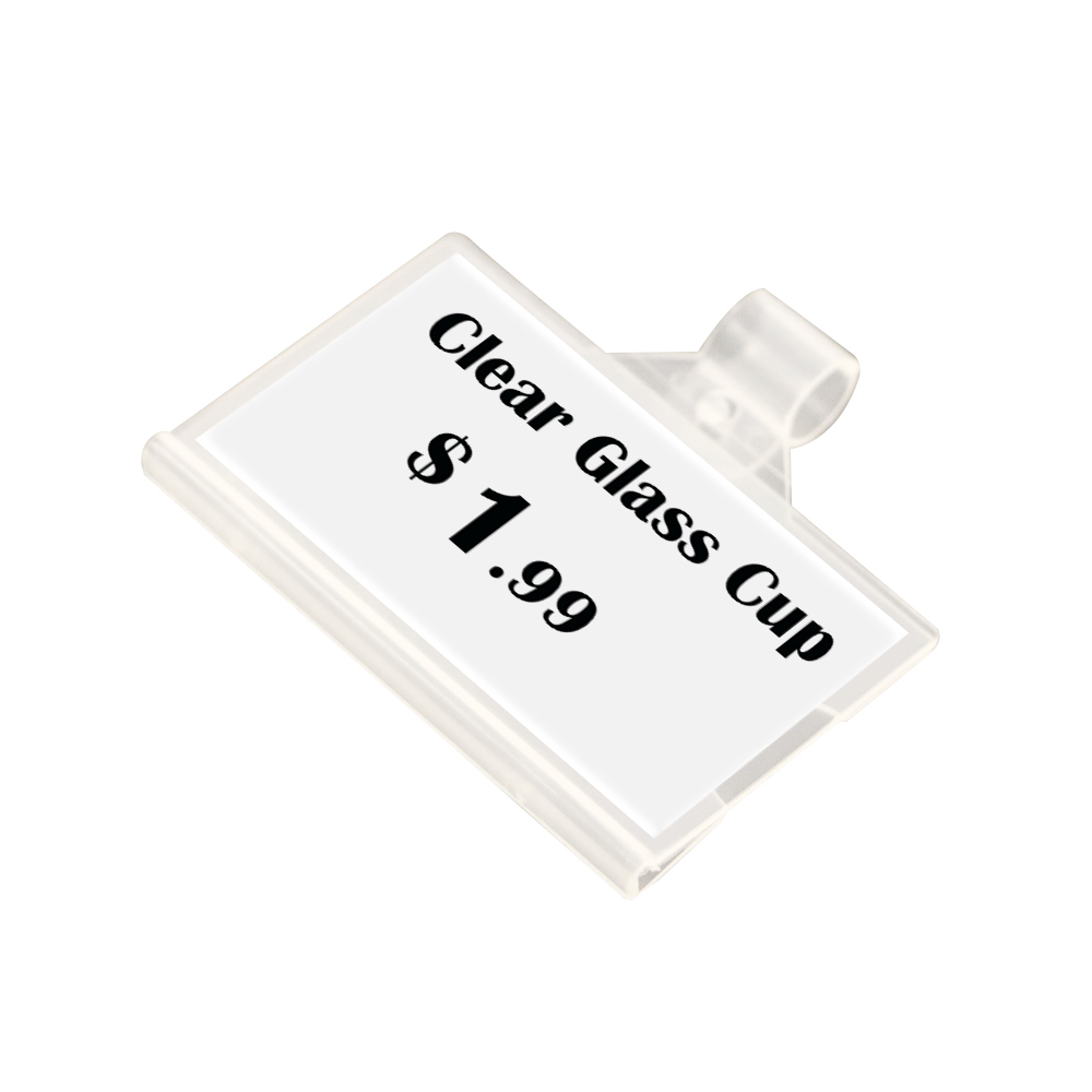 Shelf Label Holders 4x7cm Sign Clips For Wire Grids Racks Baskets