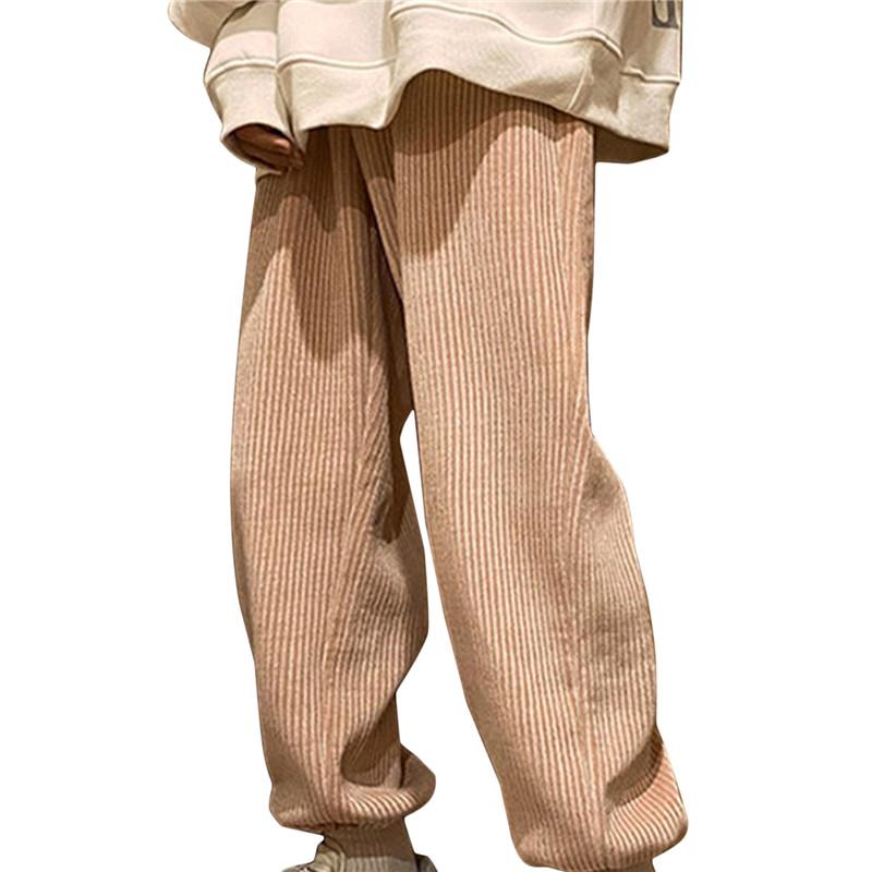 Men's Pants Corduroy Harem Fashion Men Sweatpants Woman Casual Trousers Streetwear Japanese Couple