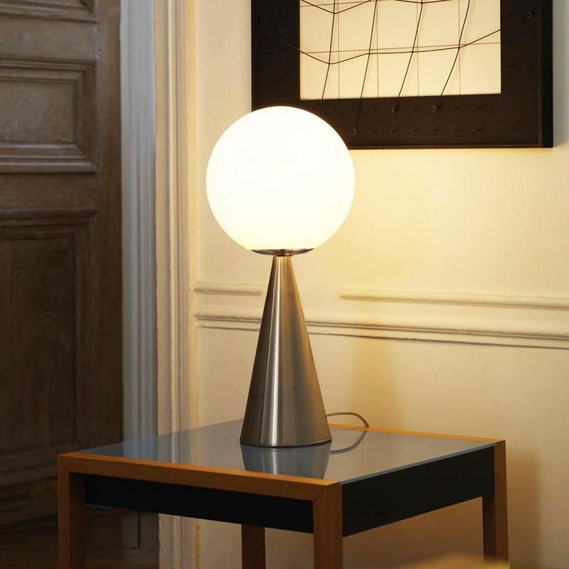 Art Glass ball Table Lamps Creative Gold Cone Lighting fixtures Home Living room bedroom Hotel Decoration Lamps